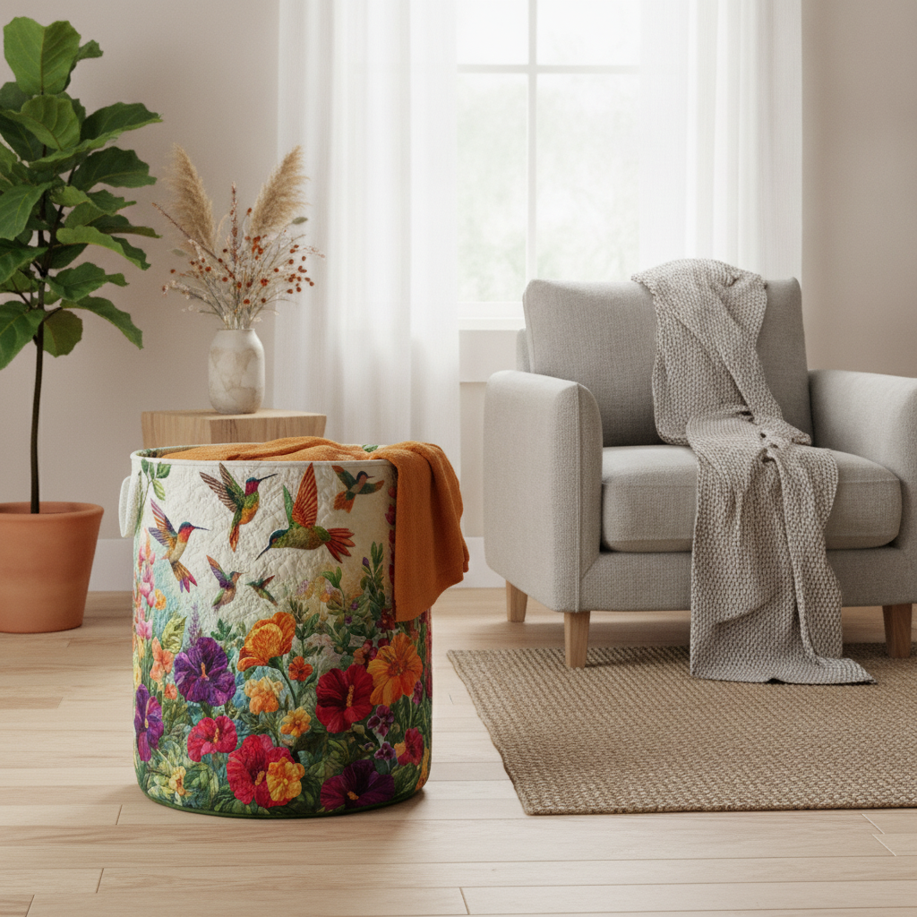 Flutter and Bloom Laundry Basket