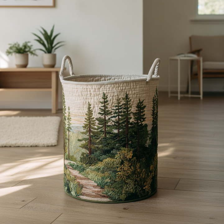 Forest Path Laundry Basket