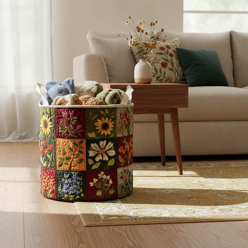 Blossom Glow Laundry Basket
