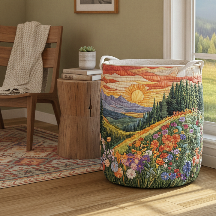 Morning Glory Laundry Basket