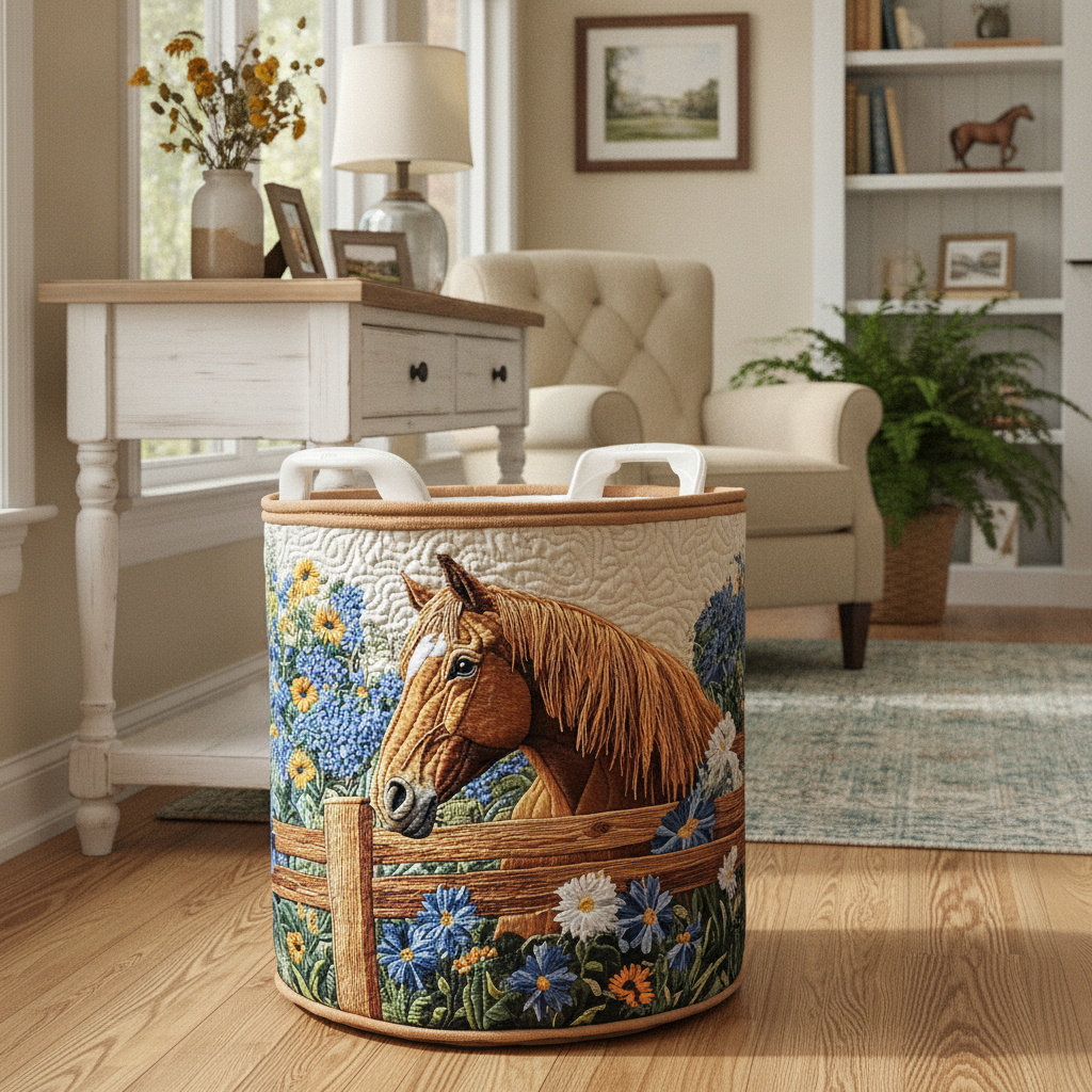 Horse Whisper Laundry Basket
