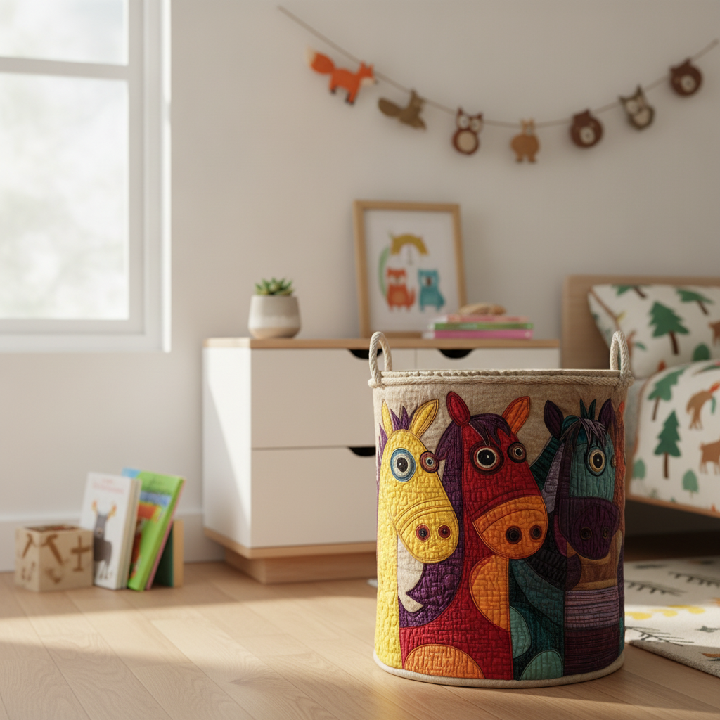 Eternal Horse Laundry Basket
