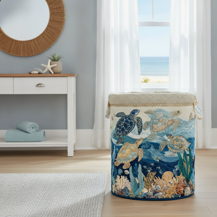 Shell Shine Laundry Basket