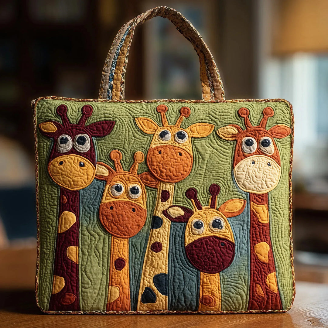 Vintage Bag "Cheerful Giraffes" — Safari