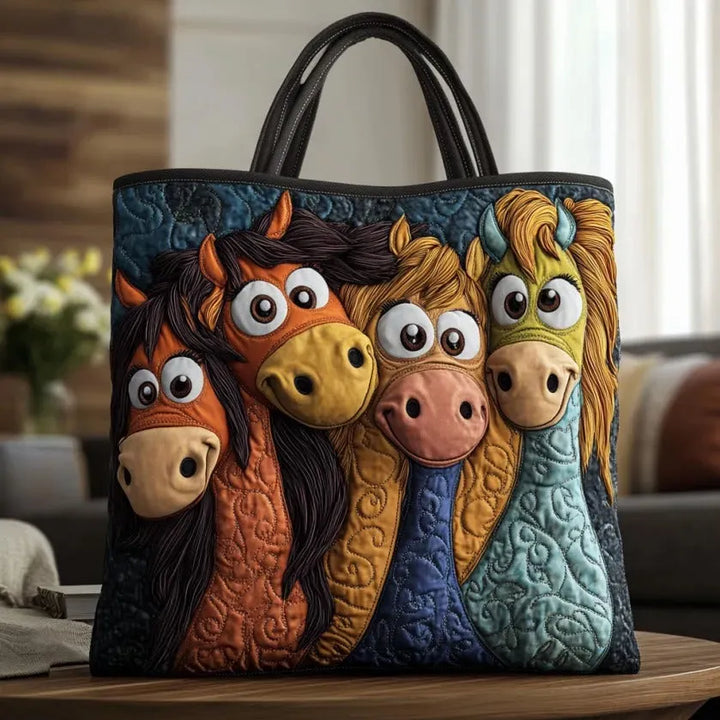 Vintage Handbag "Cheerful Horses" — Folk