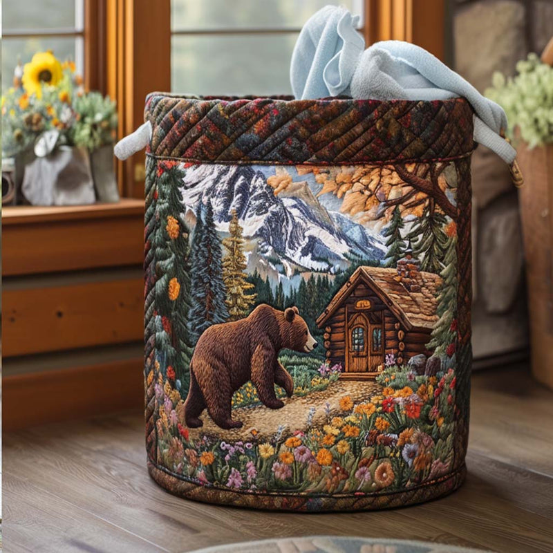 Bear Cabin Life Laundry Basket