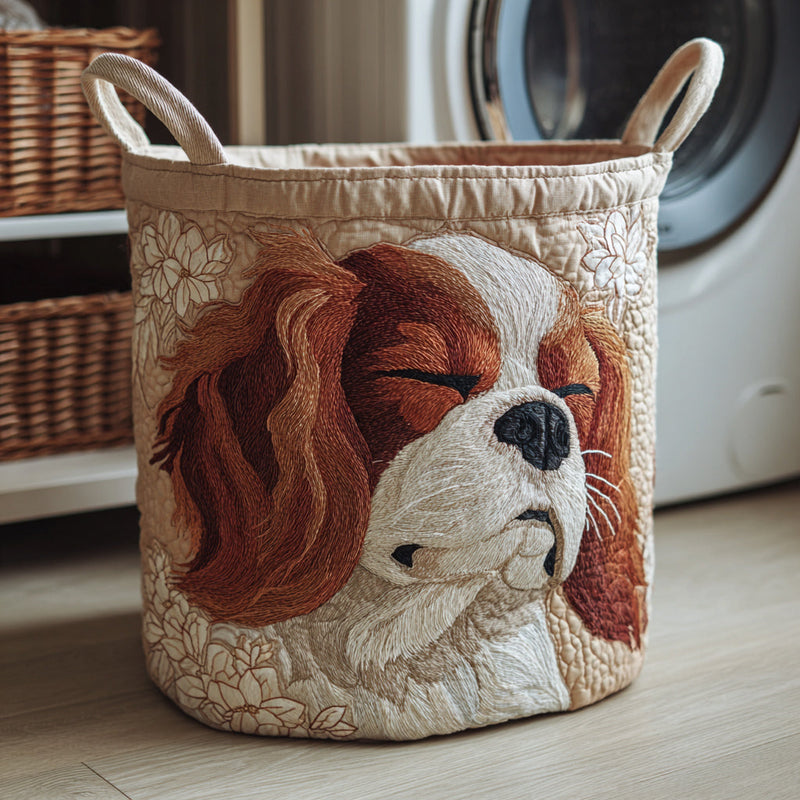 Sleepy King Charles Laundry Basket