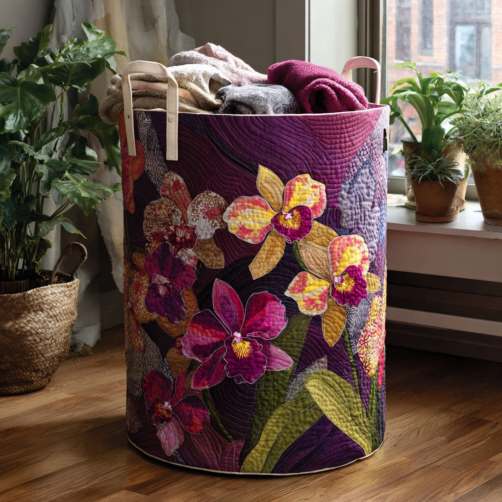 Tropical Velvet Laundry Basket