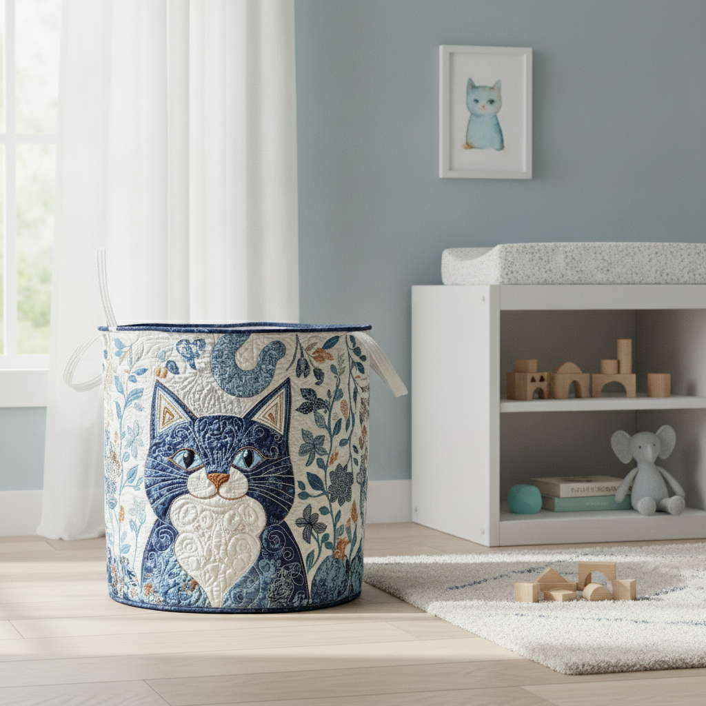 Velvet Paws Laundry Basket