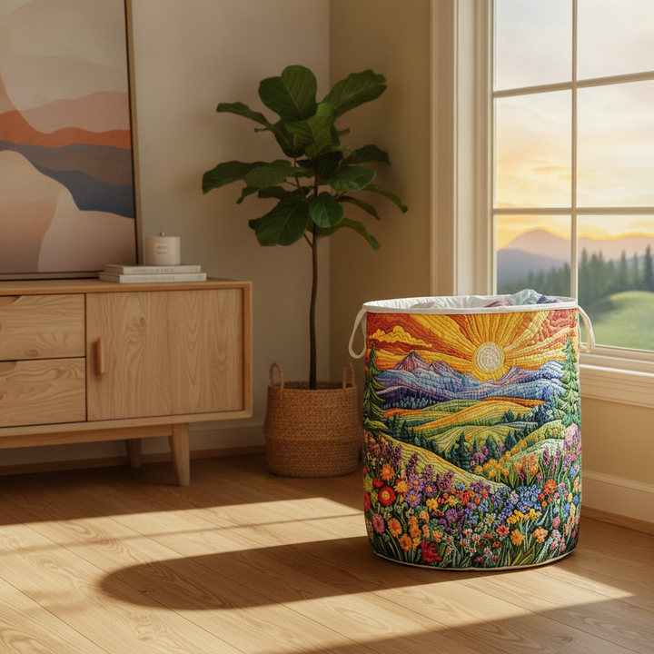 Sunrise Path Laundry Basket