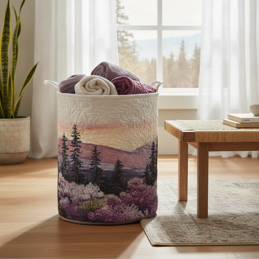 Wisteria Winds Laundry Basket